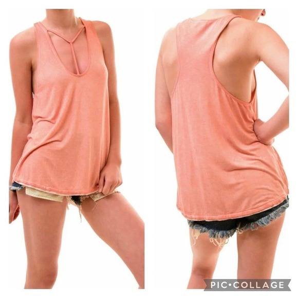 Free People Tops - Free People We the Free Peach Amelia Tank Womens XS